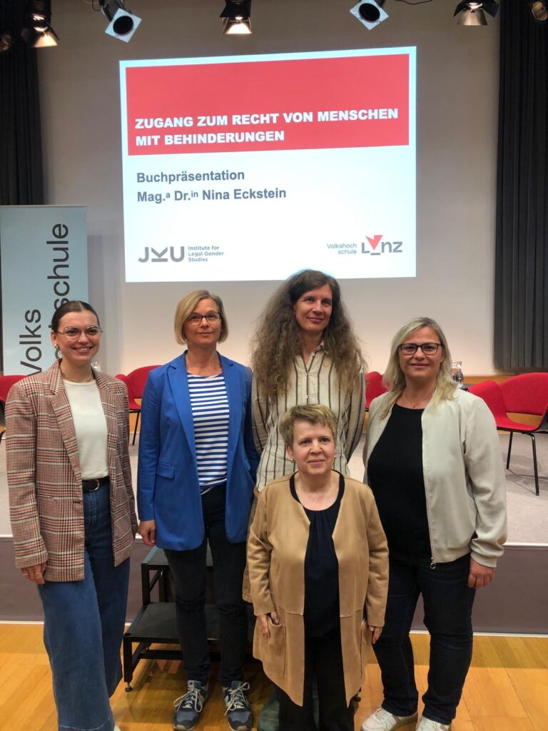 Buchpräsentation „Zugang zum Recht im Lichte der Behindertenrechtskonvention – Menschen mit Lernschwierigkeiten im Blickpunkt“ von Nina Eckstein