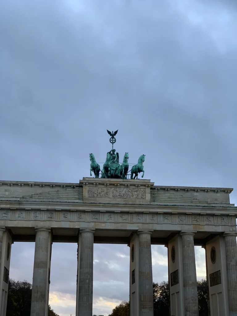 Ausschnitt des Brandenburger Tors in Berlin